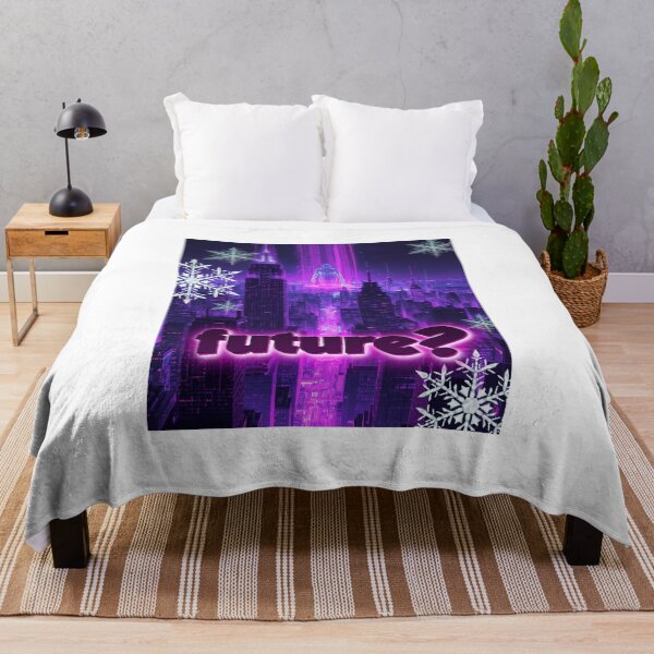 Item preview, futuristic neon cityscape designed and sold by tsintsinshop.