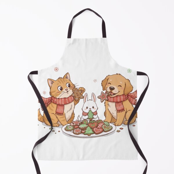 Item preview, Cute Animals Christmas Cookies T-Shirt - Dog Cat Rabbit Nibbling Holiday Snack Tee designed and sold by ZyxDes.