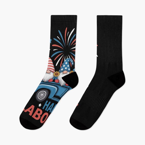 Item preview, Happy Labor Day Fireworks American Flag And Funny Gnomes designed and sold by KonopikaaArt.