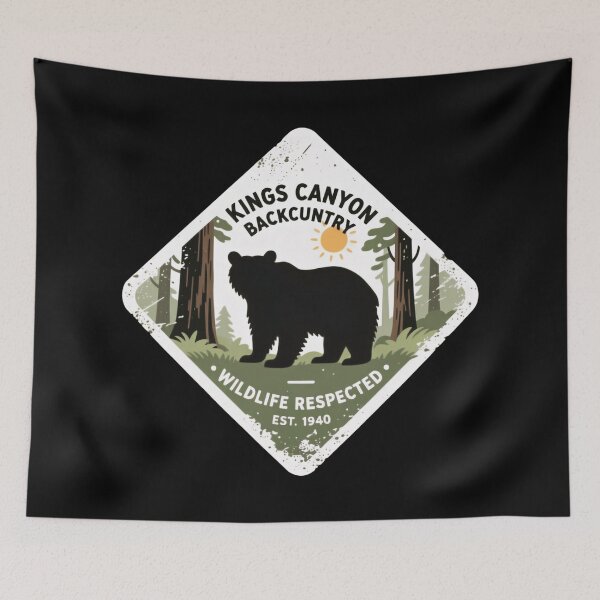 Item preview, Kings Canyon National Park Canyonrun Mountain Shadowline designed and sold by Simsimah26Parks.