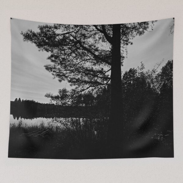 Item preview, The Pine and the lake. Parkkuu 2025 bw designed and sold by Jouko Lehto Photography.