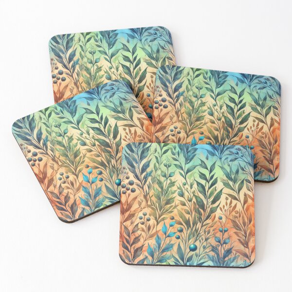 Item preview, Summer Garden Gradient – Vibrant Botanical Nature Art designed and sold by denip.