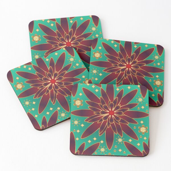 Item preview, Christmas Snowflake & Floral Pattern   designed and sold by HopeAndHustle.