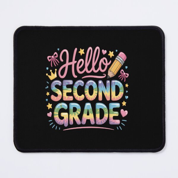 Item preview, Hello Second Grade Colorful Pencil Tie Dye Back to School designed and sold by KonopikaaArt.