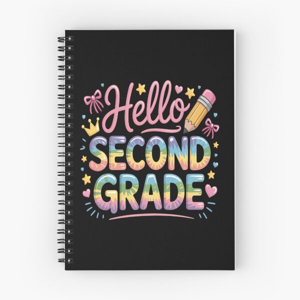 Item preview, Hello Second Grade Colorful Pencil Tie Dye Back to School designed and sold by KonopikaaArt.
