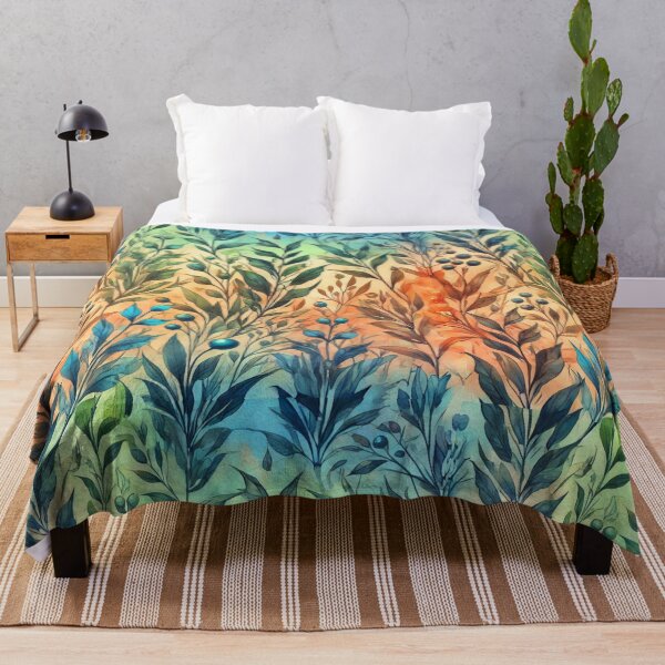 Item preview, Summer Garden Gradient – Vibrant Botanical Nature Art designed and sold by denip.