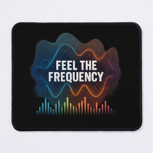 Item preview, Feel the Frequency - Glowing Audio Wave Design designed and sold by MKreative Studio.