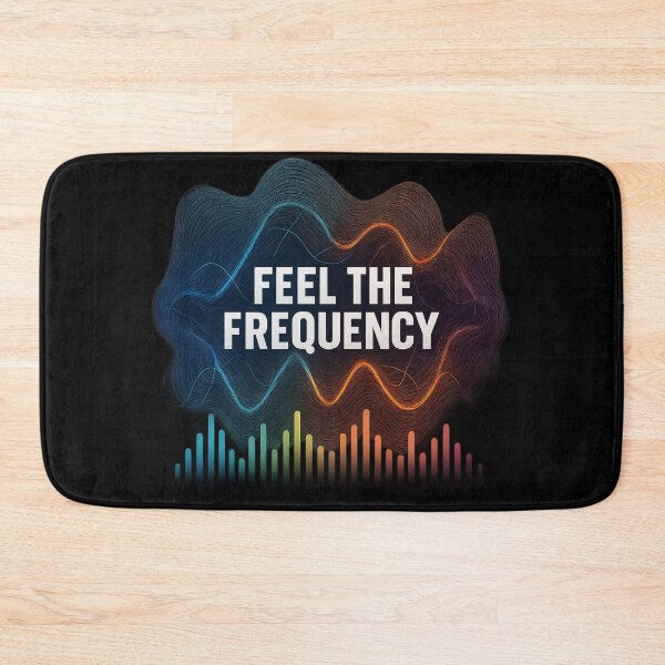 Item preview, Feel the Frequency - Glowing Audio Wave Design designed and sold by MKreative Studio.