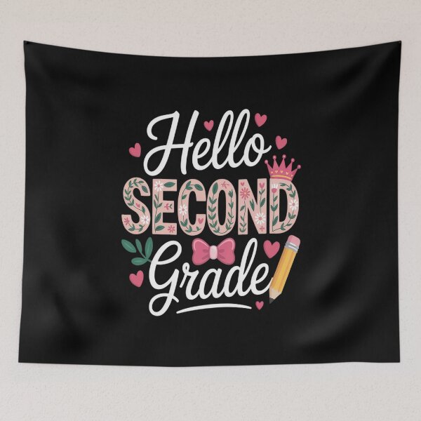 Item preview, Hello Second Grade Coquette Teacher Girl First Day of School designed and sold by KonopikaaArt.
