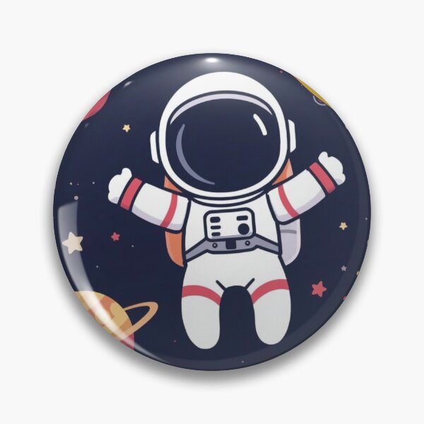 Item preview, cute astronaut floating in outer space designed and sold by tsintsinshop.