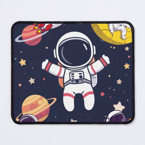 Item preview, cute astronaut floating in outer space designed and sold by tsintsinshop.