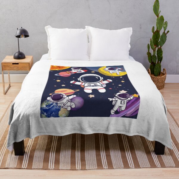 Item preview, cute astronaut floating in outer space designed and sold by tsintsinshop.