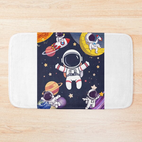 Item preview, cute astronaut floating in outer space designed and sold by tsintsinshop.