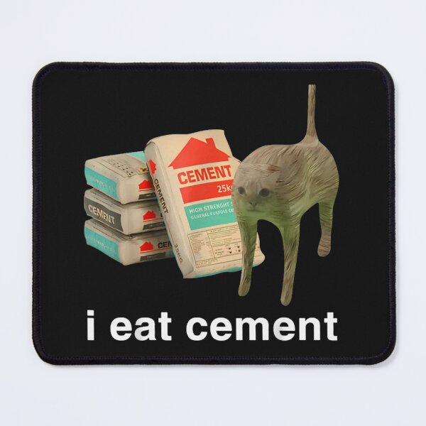 Item preview, I Eat Cement Cursed Cat Funny Oddly Specific designed and sold by Ernestshop9.