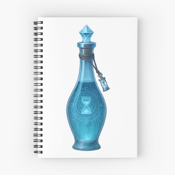 Item preview, Chrono Potion – Fantasy Hourglass Time Magic Bottle designed and sold by AlcheArtsStudio.