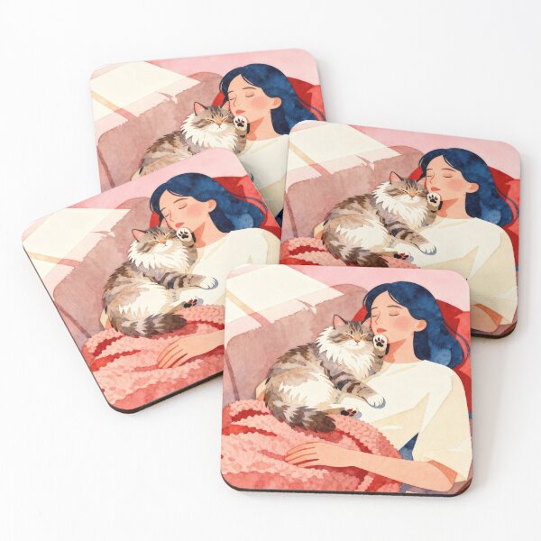 Item preview, Cute Cat Mom Art designed and sold by HappySproutArt.