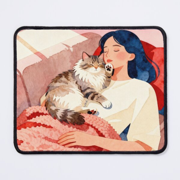 Item preview, Cute Cat Mom Art designed and sold by HappySproutArt.