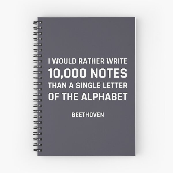 Item preview, Beethoven Quotes - I would rather write 10,000 notes than a single letter of the alphabet designed and sold by Inspirationmotivation.