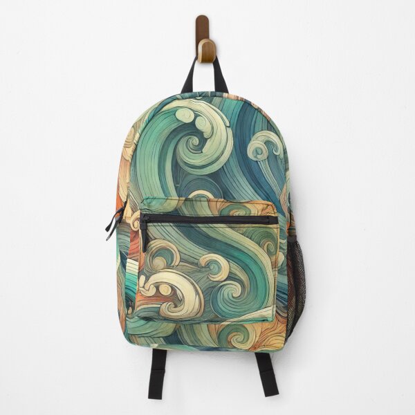 Item preview, Swirling Ocean Wave – Abstract Coastal Fluid Art designed and sold by denip.