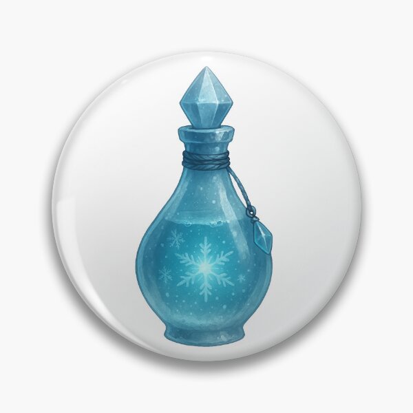 Item preview, Frostbite Elixir – Magical Ice Potion Bottle designed and sold by AlcheArtsStudio.