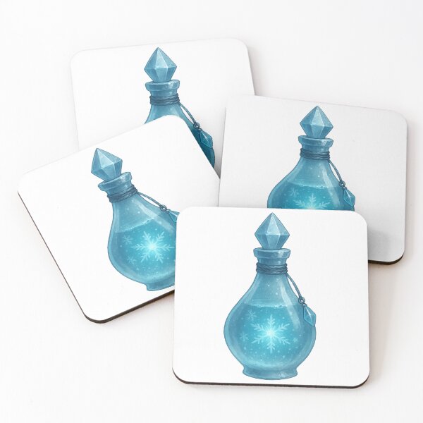 Item preview, Frostbite Elixir – Magical Ice Potion Bottle designed and sold by AlcheArtsStudio.