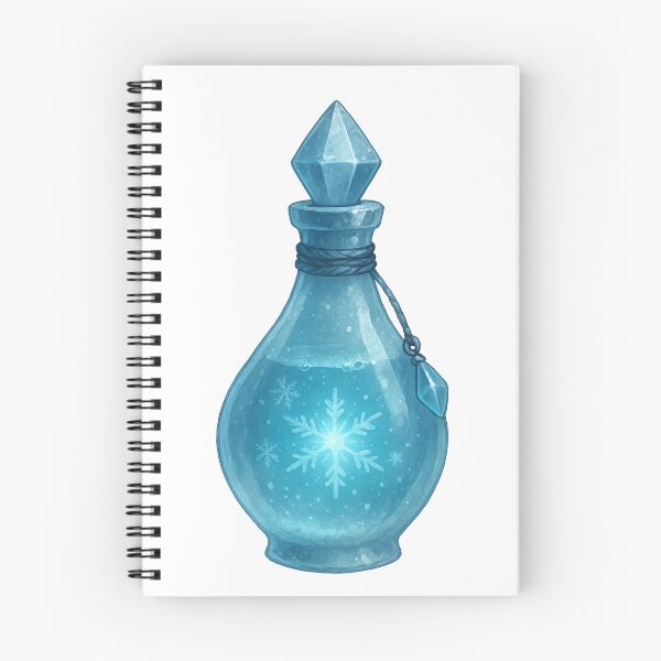 Item preview, Frostbite Elixir – Magical Ice Potion Bottle designed and sold by AlcheArtsStudio.