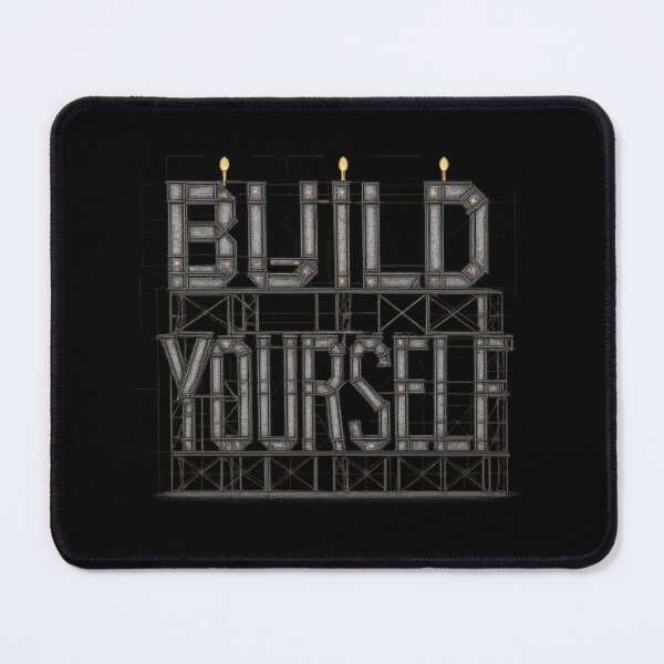 Item preview, Build Yourself - Industrial Steel Typography designed and sold by MKreative Studio.