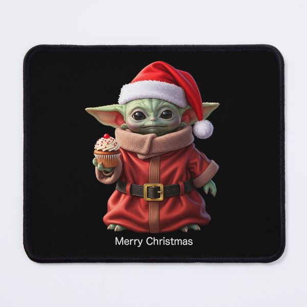 Item preview, Baby Yoda Christmas T-Shirt Design - Grogu in Santa Outfit with Cupcake designed and sold by HexOne.
