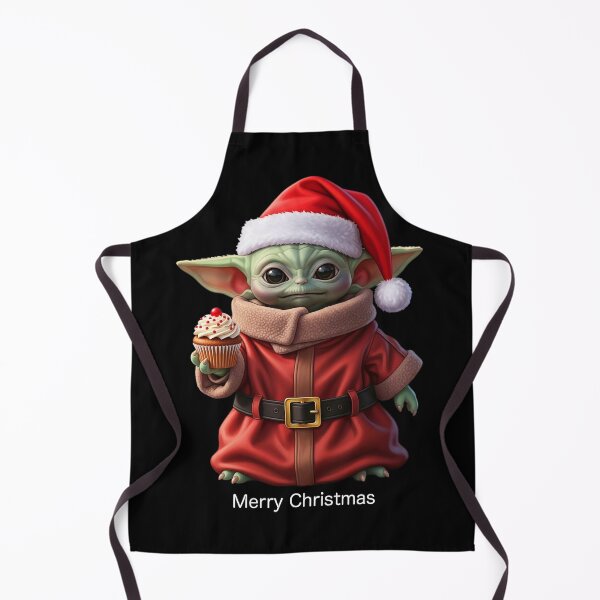 Item preview, Baby Yoda Christmas T-Shirt Design - Grogu in Santa Outfit with Cupcake designed and sold by HexOne.