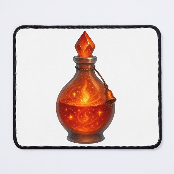 Artikelvorschau, Emberbell Draught – Flasche mit glühendem Feuertrank entworfen und verkauft von AlcheArtsStudio.