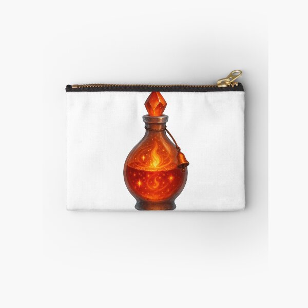Item preview, Emberbell Draught – Glowing Fire Potion Bottle designed and sold by AlcheArtsStudio.