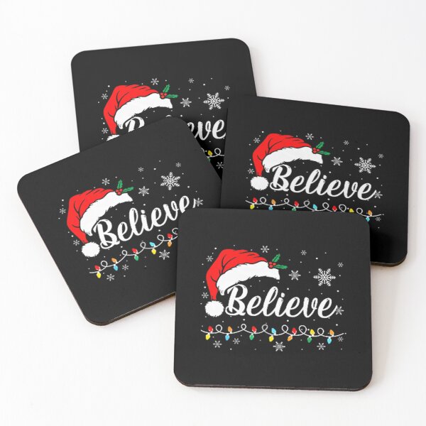 Item preview, Christmas Believe Subtle Lights Winter Positive Message designed and sold by cerima.