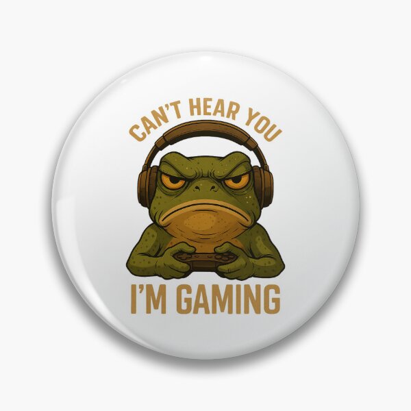 Item preview, Can’t Hear You I’m Gaming Frog Headphones Funny designed and sold by cerima.