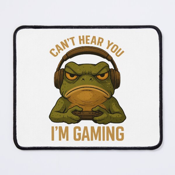 Item preview, Can’t Hear You I’m Gaming Frog Headphones Funny designed and sold by cerima.
