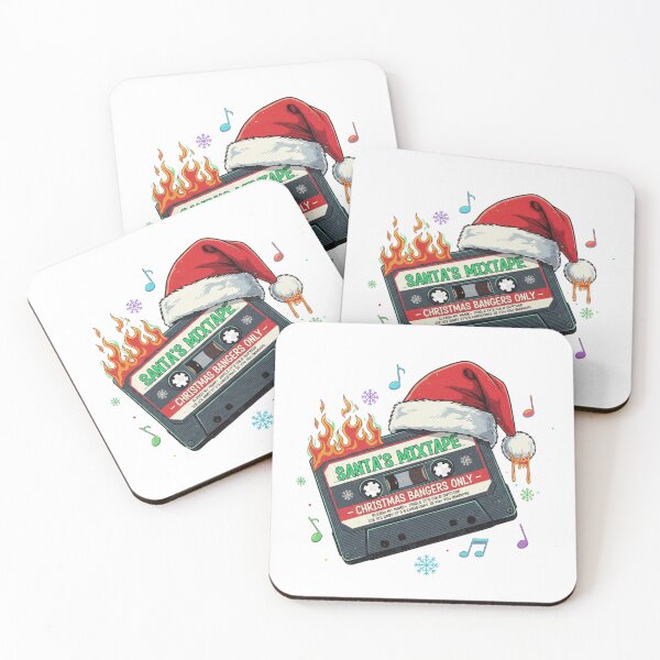 Item preview, Santa's Mixtape Cassette Tape Christmas T-Shirt Hip Hop Holiday Sticker designed and sold by GeniePixel.