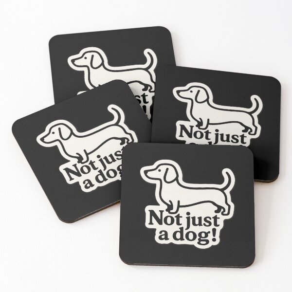 Item preview, Not Just a Dog Dachshund Design – Cute Sausage Dog Line Art designed and sold by nbg2012.