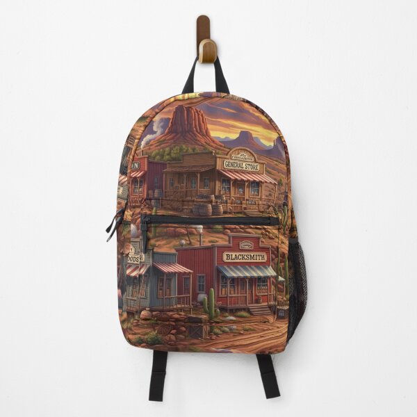 Item preview, Wild West Cowboy Town, Country Western Saloon Desert Arizona designed and sold by TheTimeTaxi.