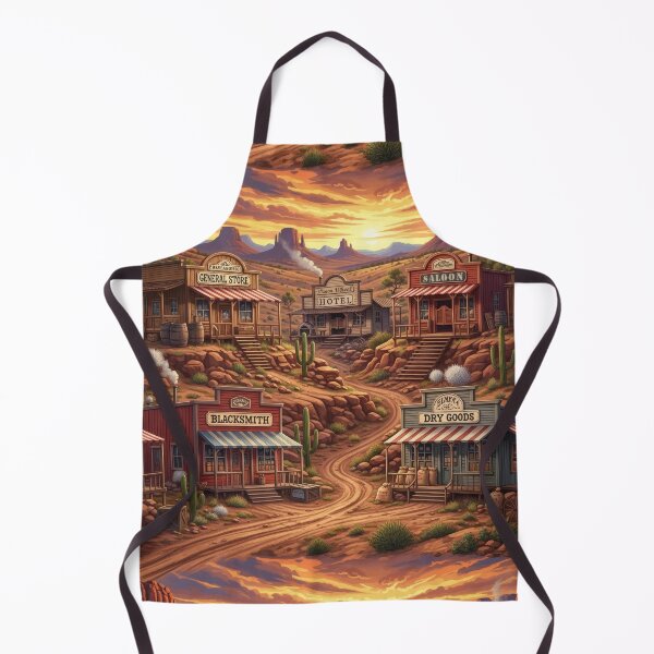 Item preview, Wild West Cowboy Town, Country Western Saloon Desert Arizona designed and sold by TheTimeTaxi.