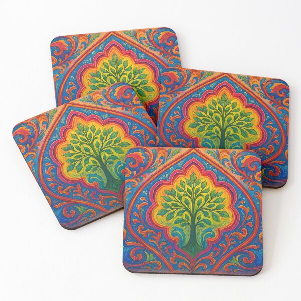Item preview, Romantic tree in a colorful ornament designed and sold by Sigtrix.