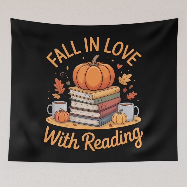 Item preview, Fall In Love With Reading Book Lovers Cozy Vibes designed and sold by ChelseaEula.