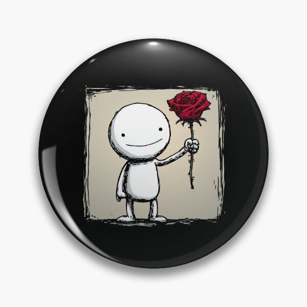 Artikelvorschau, Niedliche minimalistische Figur mit roter Rose, Grunge-Skizze, schlichte romantische Designillustration. entworfen und verkauft von Mimoshi ⭐⭐⭐⭐⭐.