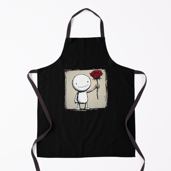 Artikelvorschau, Niedliche minimalistische Figur mit roter Rose, Grunge-Skizze, schlichte romantische Designillustration. entworfen und verkauft von Mimoshi ⭐⭐⭐⭐⭐.