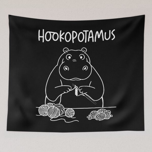 Item preview, Hookapotamus Crocheting Knitting Yarn Funny Crochet Knitter designed and sold by ToriKarla.