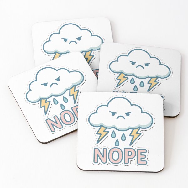 Artikelvorschau, Griesgrämige Gewitterwolke Nein entworfen und verkauft von GenzShoppingHub.