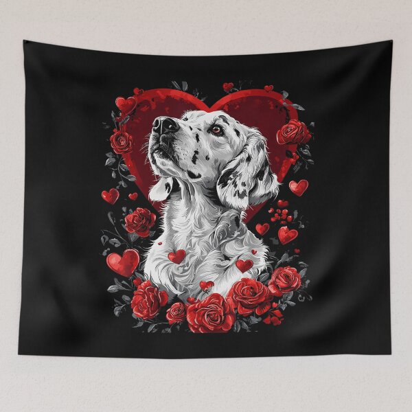 Item preview, Valentine's Day English Setter Dog designed and sold by TeresaLaurie.