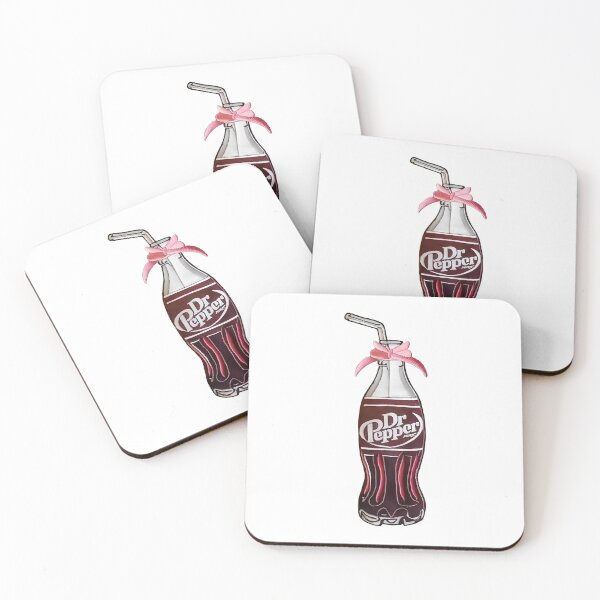 Item preview, Embroidered Dr Pepper, Pink Bow Soda Bottle, Soda Lover designed and sold by LeonieAbbott.