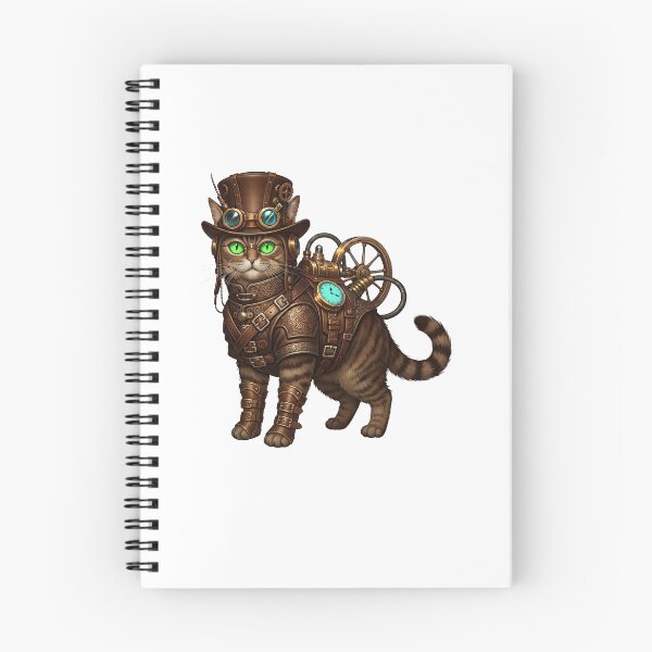 Item preview, Steampunk Cat With Goggles And Gear designed and sold by elderberry.