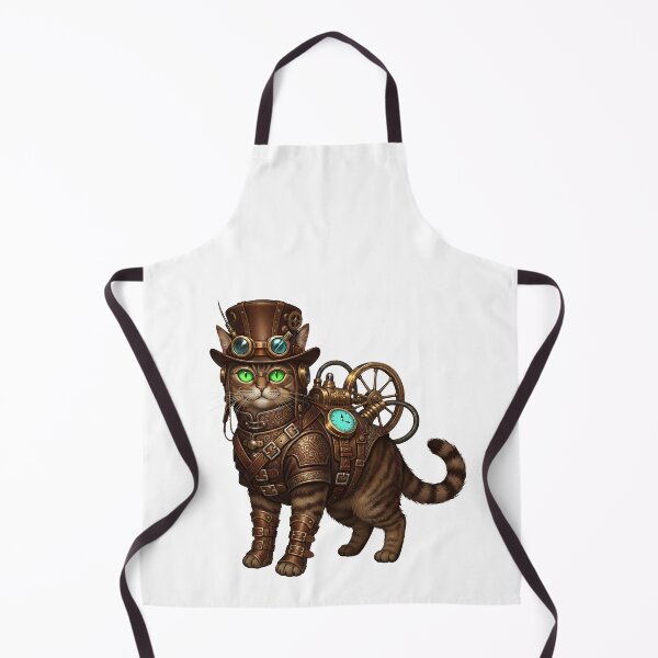 Item preview, Steampunk Cat With Goggles And Gear designed and sold by elderberry.