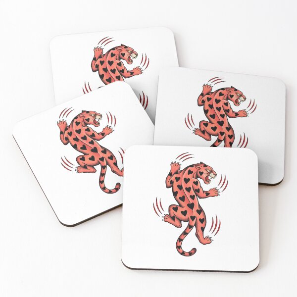 Item preview, Panther Lover Tropical Animal With Heart Spots Valentine's designed and sold by elderberry.