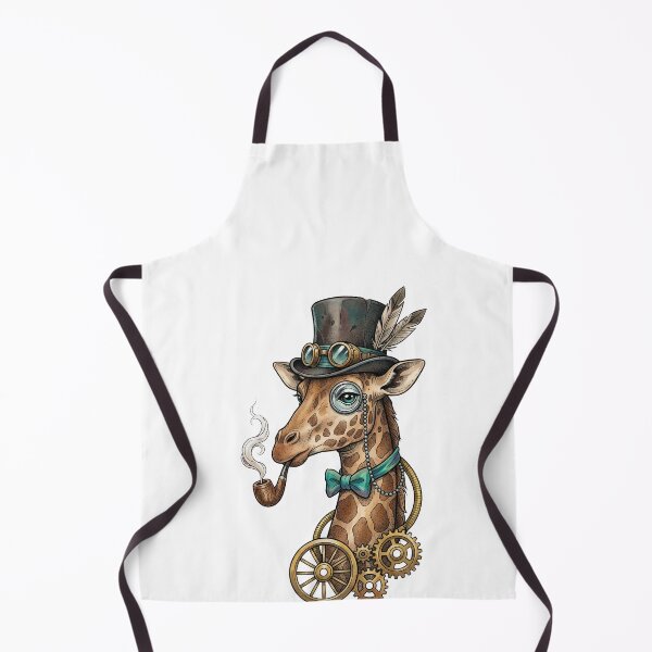 Item preview, Steampunk Giraffe With Top Hat And Gears designed and sold by elderberry.